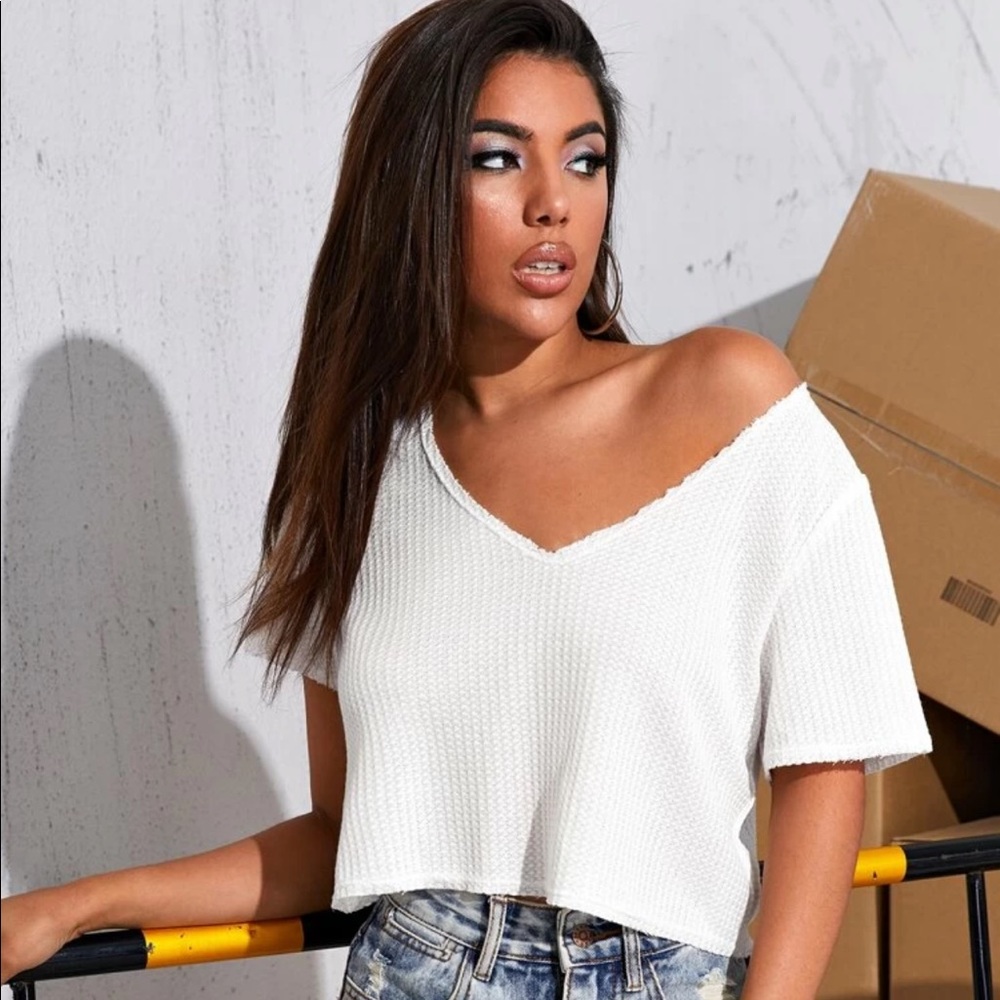 NWOT SHEIN knit crop top